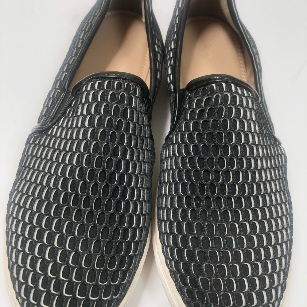 LOGO Black Mesh Vicky SlipOn Loafer Boat Shoe Tennis Shoe Size 9.5 Medium